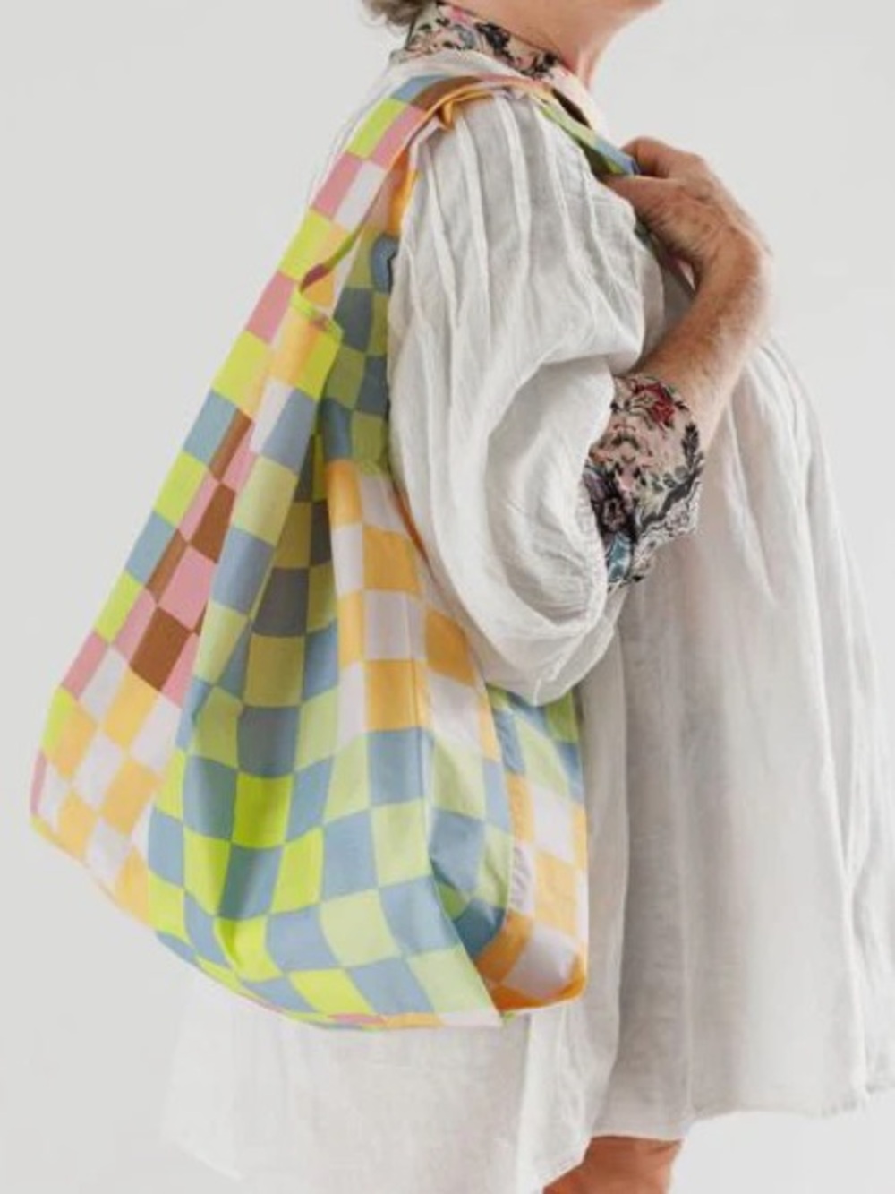 BAGGU Checkered Packable standard bag